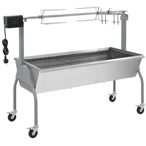 Draaispit barbecue met elektrische motor Draaispit barbecue met elektrische motor