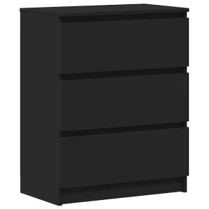 Dressoir 60x35x76 cm bewerkt hout zwart Dressoir 60x35x76 cm bewerkt hout zwart
