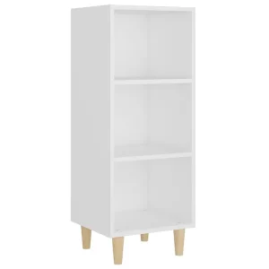 Dressoir 34,5×32,5×90 cm bewerkt hout wit Dressoir 34,5×32,5×90 cm bewerkt hout wit