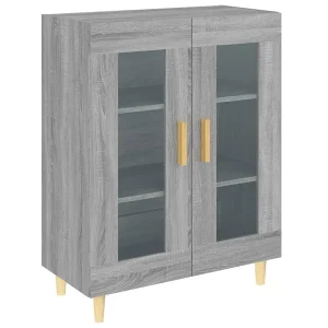 Dressoir 69,5x34x90 cm bewerkt hout grijs sonoma eikenkleurig Dressoir 69,5x34x90 cm bewerkt hout grijs sonoma eikenkleurig