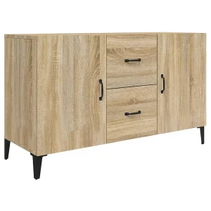 Dressoir 100x36x60 cm bewerkt hout sonoma eikenkleurig Dressoir 100x36x60 cm bewerkt hout sonoma eikenkleurig