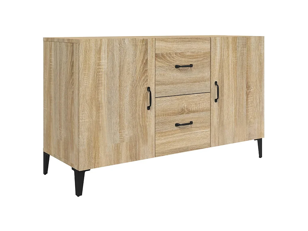 Dressoir 100x36x60 cm bewerkt hout sonoma eikenkleurig