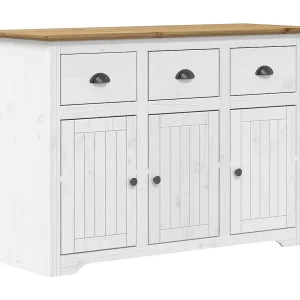 Dressoir BODO 115,5x44x80 cm massief grenenhout wit en bruin Dressoir BODO 115,5x44x80 cm massief grenenhout wit en bruin