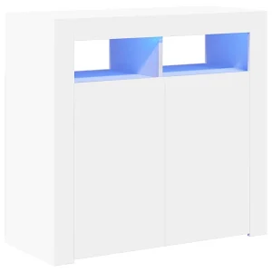 Dressoir met LED-verlichting 80x35x75 cm wit Dressoir met LED-verlichting 80x35x75 cm wit