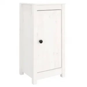 Dressoirs 2 st 39x35x80 cm massief grenenhout wit Dressoirs 2 st 39x35x80 cm massief grenenhout wit