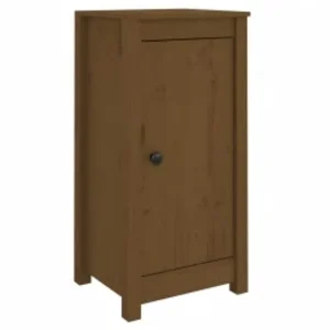 Dressoirs 2 st 39x35x80 cm massief grenenhout honingbruin Dressoirs 2 st 39x35x80 cm massief grenenhout honingbruin
