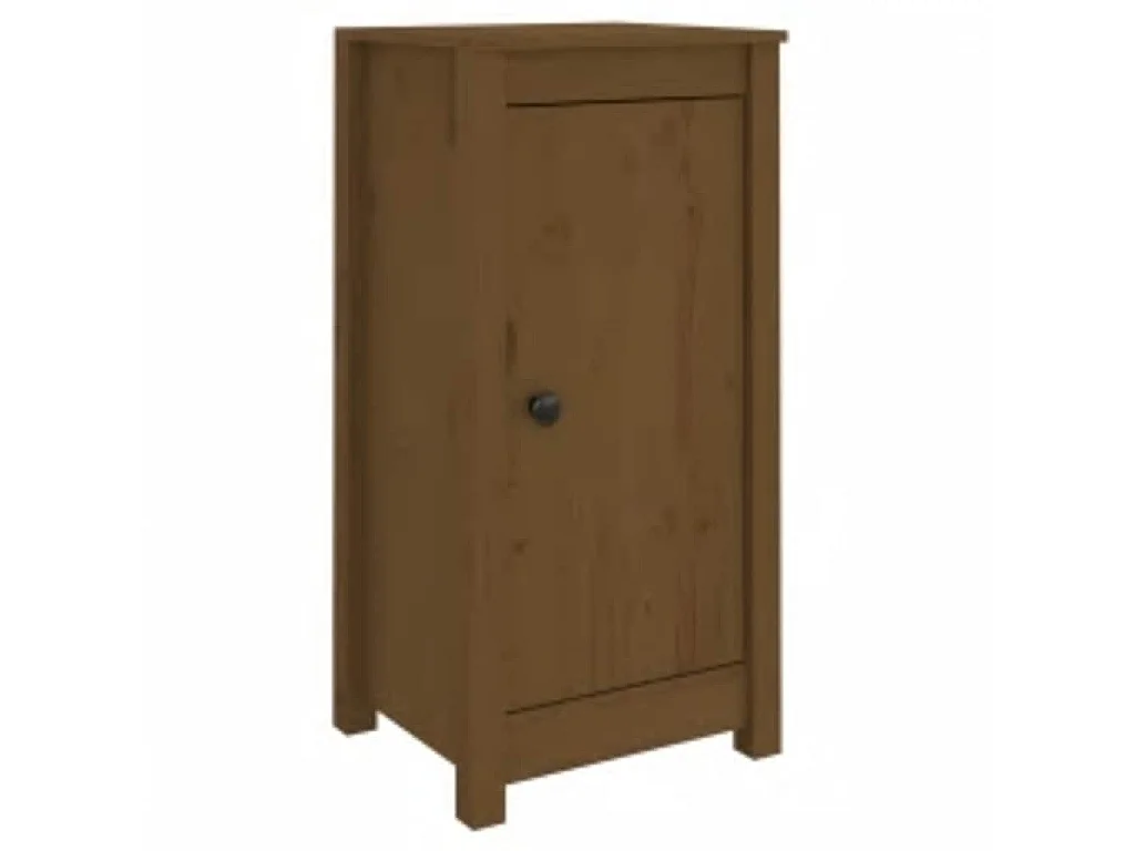 Dressoirs 2 st 39x35x80 cm massief grenenhout honingbruin