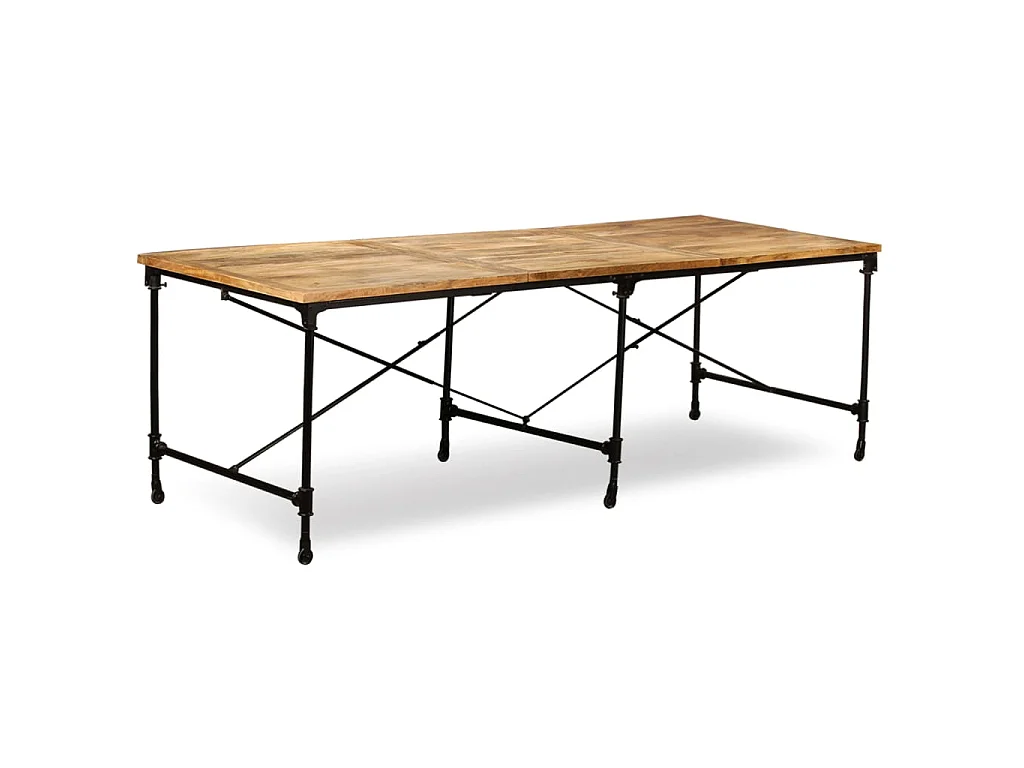 Eettafel 240 cm massief mangohout