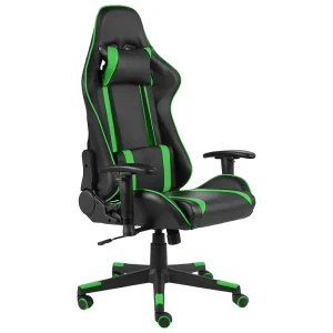 Gamestoel draaibaar PVC groen Gamestoel draaibaar PVC groen