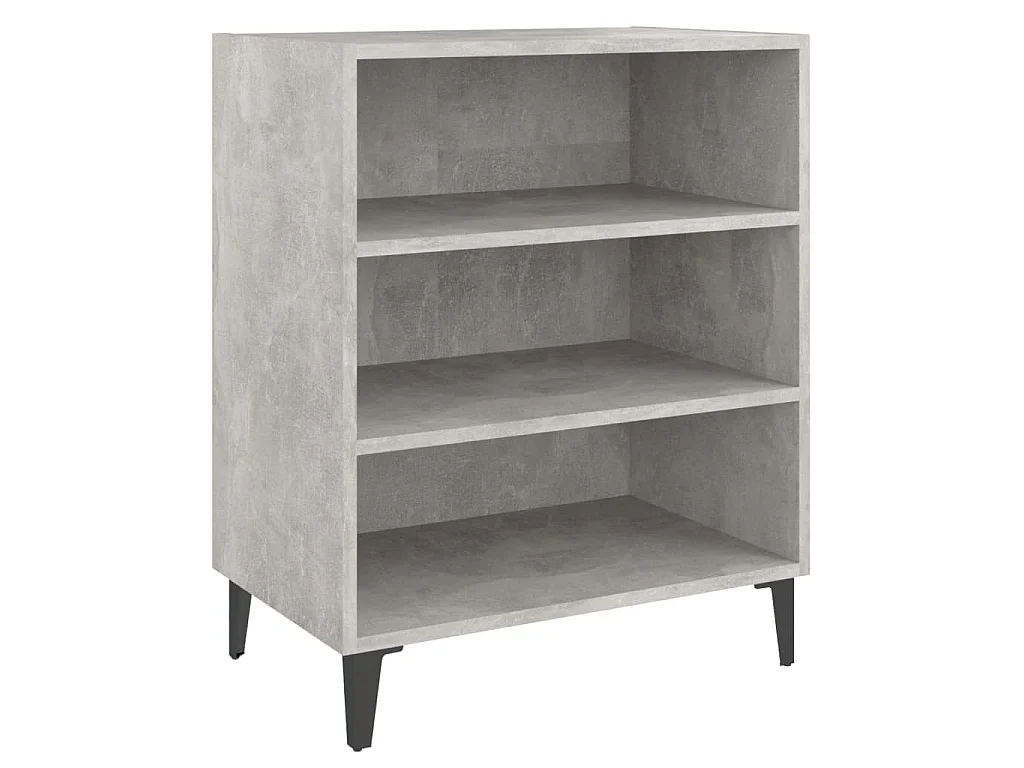 Dressoir 57x35x70 cm bewerkt hout betongrijs