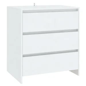 Dressoir 70x41x75 cm bewerkt hout wit Dressoir 70x41x75 cm bewerkt hout wit