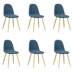 Eetkamerstoelen 6 st fluweel lichtgrijs