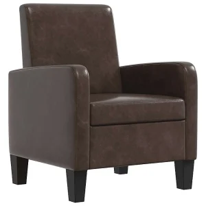 Fauteuil kunstleer bruin Fauteuil kunstleer bruin