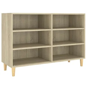 Dressoir 103,5x35x70 cm bewerkt hout sonoma eikenkleurig Dressoir 103,5x35x70 cm bewerkt hout sonoma eikenkleurig