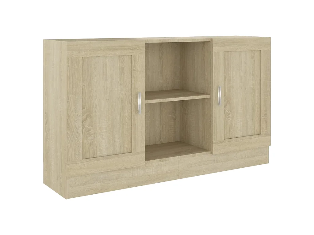Dressoir 120x30,5x70 cm bewerkt hout sonoma eikenkleurig