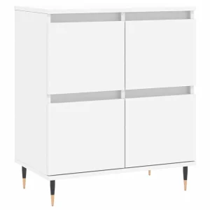 Dressoir 60x35x70 cm bewerkt hout wit