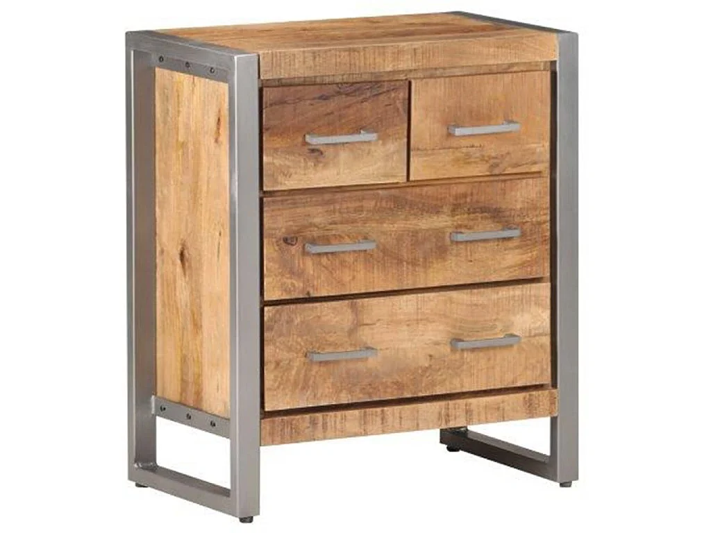 Dressoir 60x35x70 cm ruw mangohout