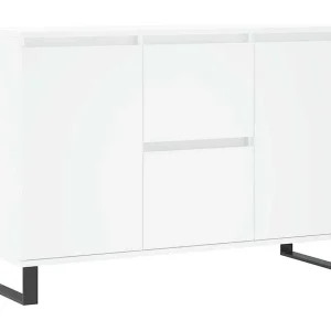 Dressoir 104x35x70 cm bewerkt hout wit Dressoir 104x35x70 cm bewerkt hout wit