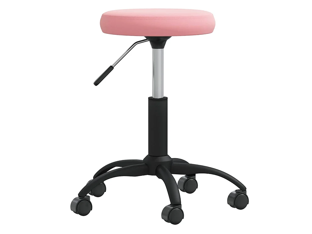 Eetkamerstoel fluweel roze