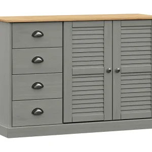 Dressoir met lades VIGO 113x40x75 cm massief grenenhout grijs Dressoir met lades VIGO 113x40x75 cm massief grenenhout grijs