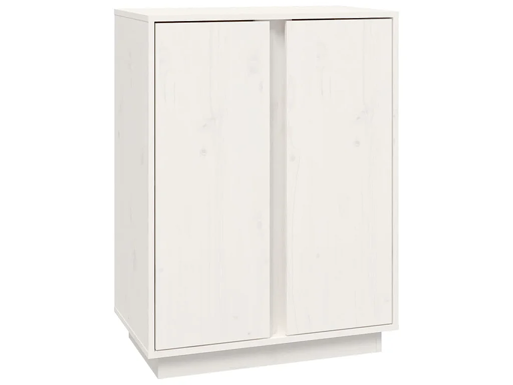 Dressoir 60x35x80 cm massief grenenhout wit