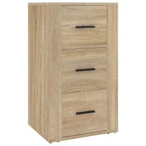 Dressoir 40x33x70 cm bewerkt hout sonoma eikenkleurig Dressoir 40x33x70 cm bewerkt hout sonoma eikenkleurig
