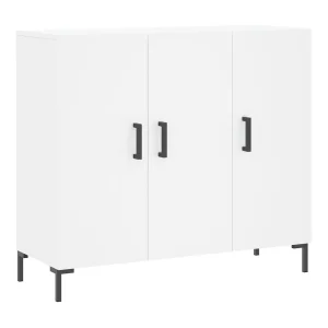 Dressoir 90x34x80 cm bewerkt hout wit Dressoir 90x34x80 cm bewerkt hout wit