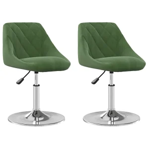 Eetkamerstoelen draaibaar 2 st fluweel donkergroen Eetkamerstoelen draaibaar 2 st fluweel donkergroen