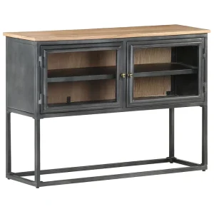 Dressoir 100x30x70 cm massief acaciahout grijs Dressoir 100x30x70 cm massief acaciahout grijs
