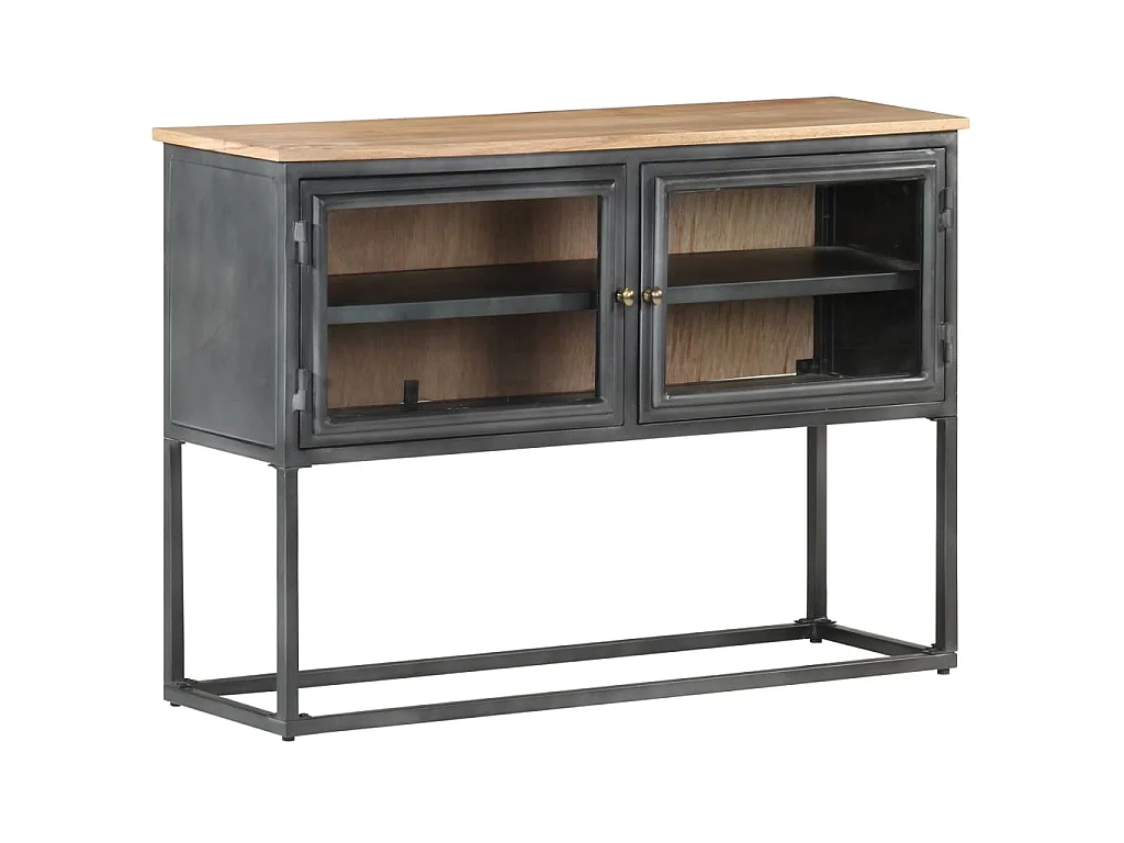 Dressoir 100x30x70 cm massief acaciahout grijs