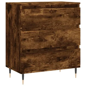 Dressoir 60x35x70 cm bewerkt hout gerookt eikenkleurig Dressoir 60x35x70 cm bewerkt hout gerookt eikenkleurig