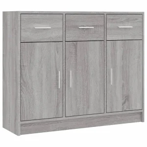 Dressoir 91x28x75 cm bewerkt hout grijs sonoma eikenkleurig Dressoir 91x28x75 cm bewerkt hout grijs sonoma eikenkleurig