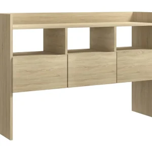 Dressoir 105x30x70 cm bewerkt hout sonoma eikenkleurig Dressoir 105x30x70 cm bewerkt hout sonoma eikenkleurig