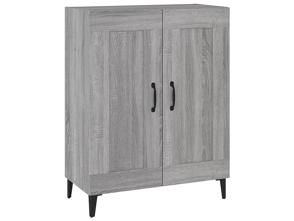 Dressoir 69,5x34x90 cm bewerkt hout grijs sonoma eikenkleurig