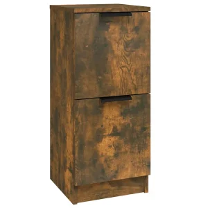 Dressoir 30x30x70 cm bewerkt hout gerookt eikenkleurig Dressoir 30x30x70 cm bewerkt hout gerookt eikenkleurig