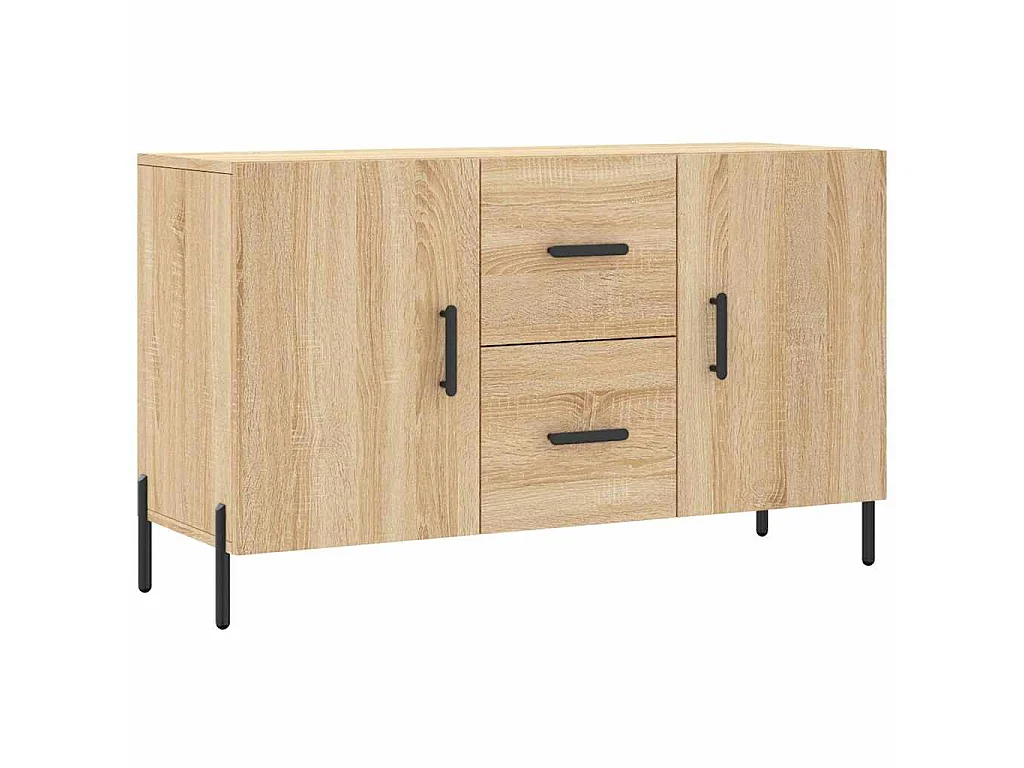 Dressoir 100x36x60 cm bewerkt hout sonoma eikenkleurig