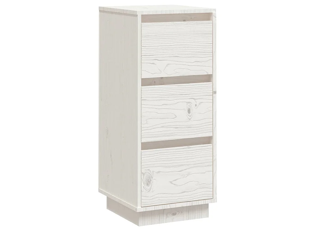 Dressoir 32x34x75 cm massief grenenhout wit