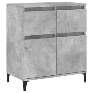 Dressoir 60x35x70 cm bewerkt hout betongrijs Dressoir 60x35x70 cm bewerkt hout betongrijs