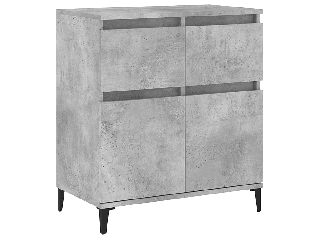 Dressoir 60x35x70 cm bewerkt hout betongrijs