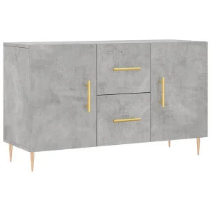 Dressoir 100x36x60 cm bewerkt hout betongrijs Dressoir 100x36x60 cm bewerkt hout betongrijs