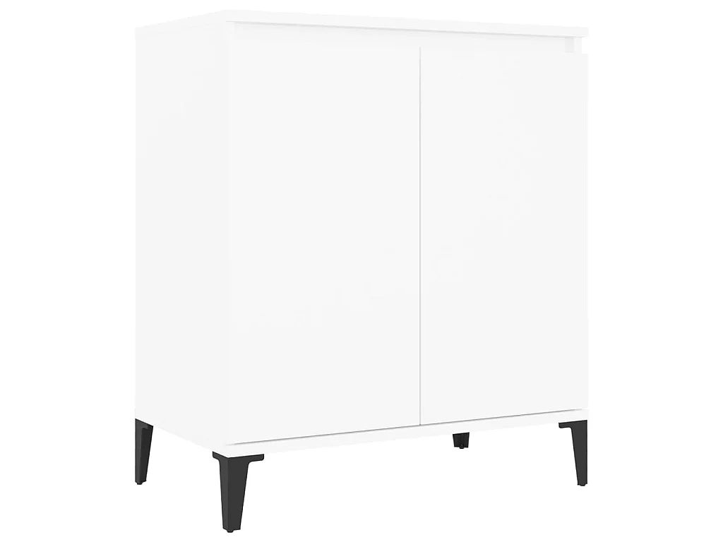 Dressoir 60x35x70 cm bewerkt hout wit