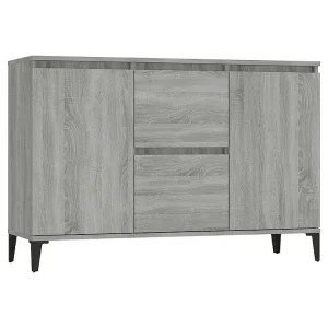 Dressoir 104x35x70 cm bewerkt hout grijs sonoma eikenkleurig Dressoir 104x35x70 cm bewerkt hout grijs sonoma eikenkleurig