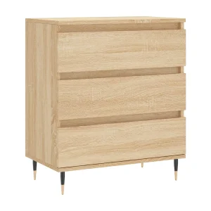 Dressoir 60x35x70 cm bewerkt hout sonoma eikenkleurig Dressoir 60x35x70 cm bewerkt hout sonoma eikenkleurig