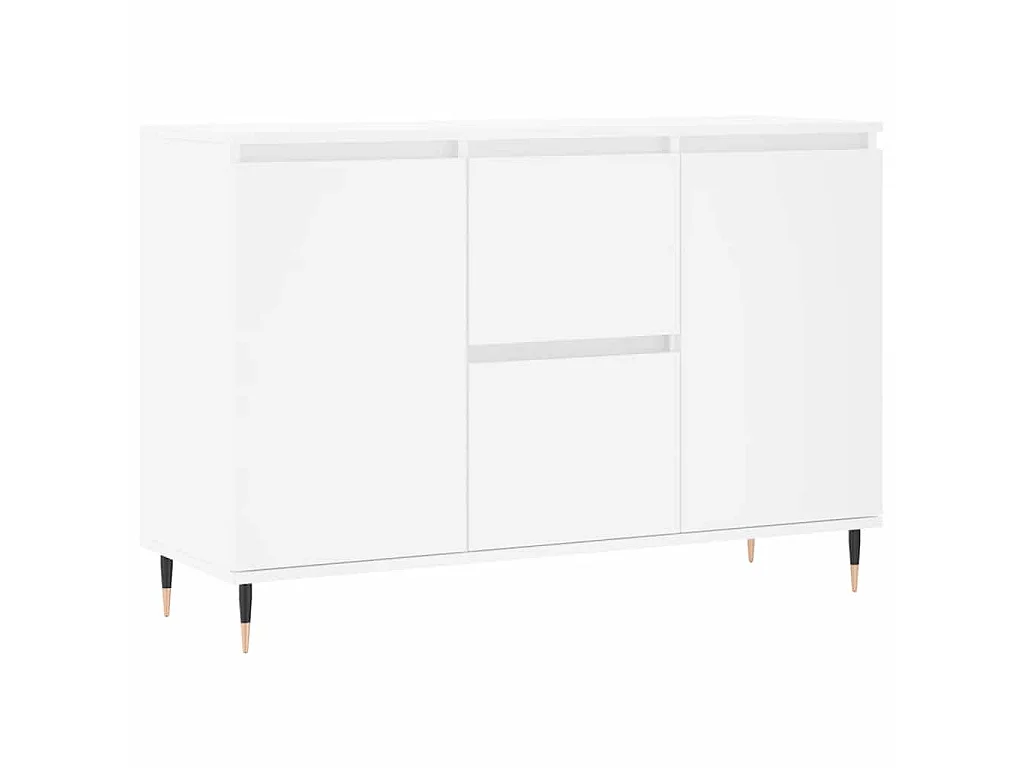 Dressoir 101,5x35x70 cm bewerkt hout wit