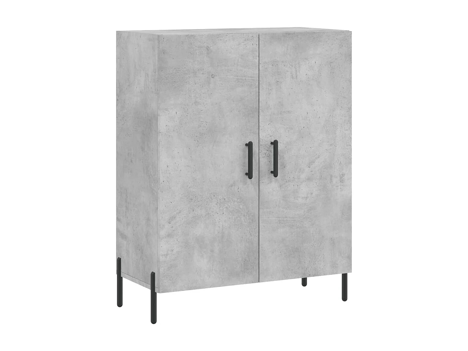 Dressoir 69,5x34x90 cm bewerkt hout betongrijs