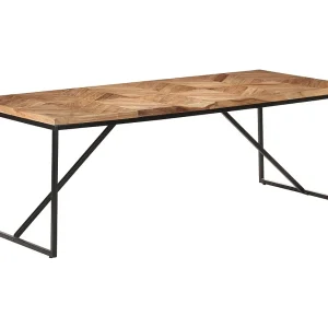 Eettafel 200x90x76 cm massief acaciahout en mangohout Eettafel 200x90x76 cm massief acaciahout en mangohout