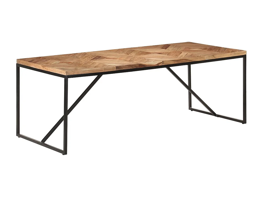 Eettafel 200x90x76 cm massief acaciahout en mangohout