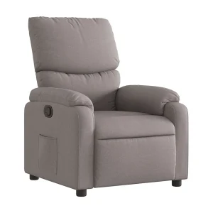 Fauteuil verstelbaar stof taupe Fauteuil verstelbaar stof taupe