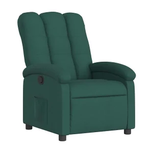 Fauteuil verstelbaar stof donkergroen Fauteuil verstelbaar stof donkergroen