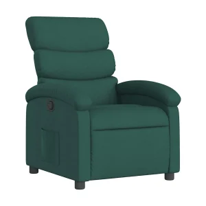 Fauteuil verstelbaar stof donkergroen Fauteuil verstelbaar stof donkergroen
